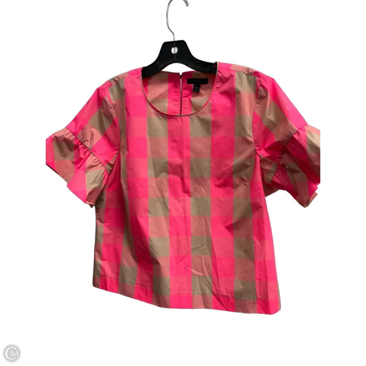 Blouse Short Sleeve By J. Crew In Pink, Size: 8