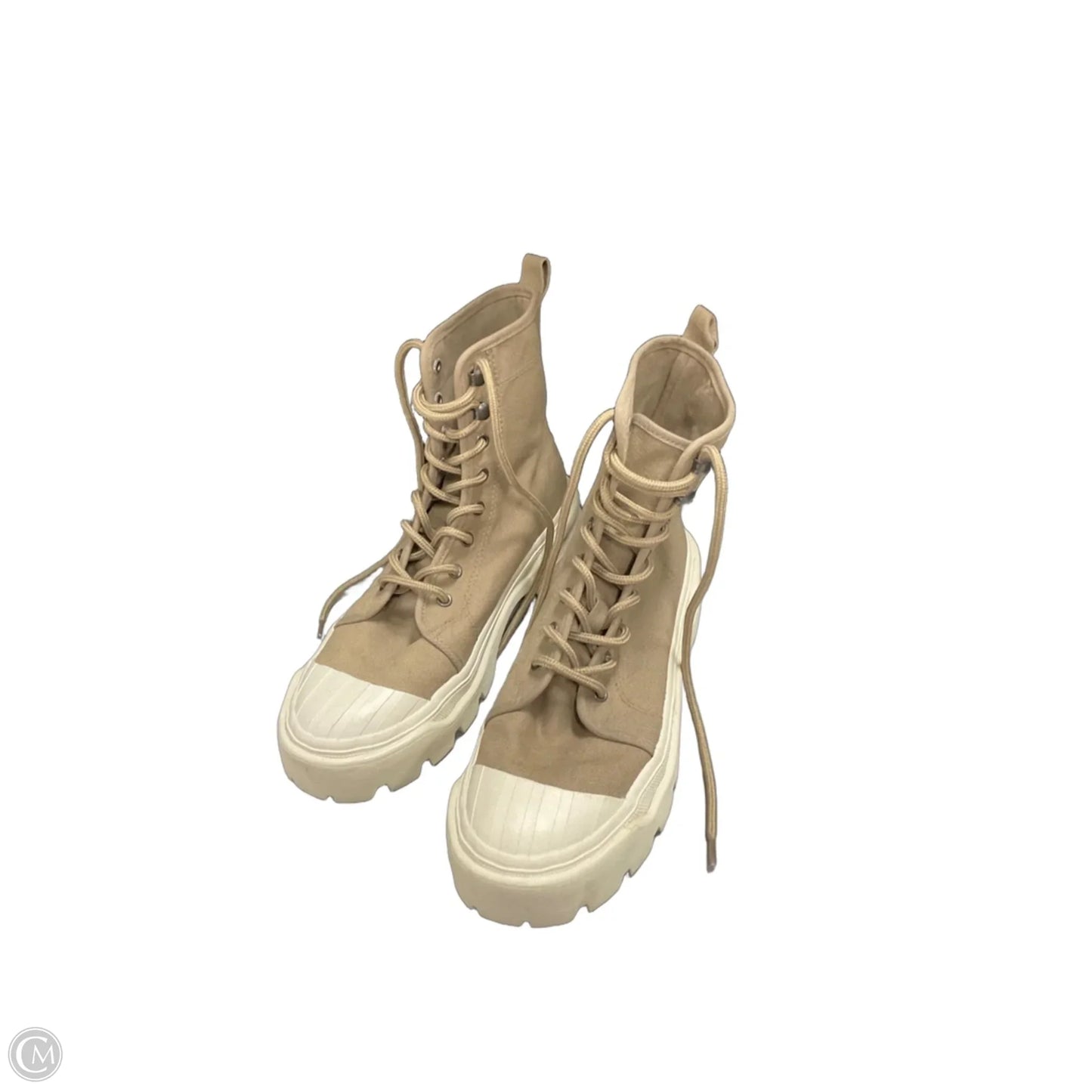 Boots Hiking By H&m In Taupe, Size: 8