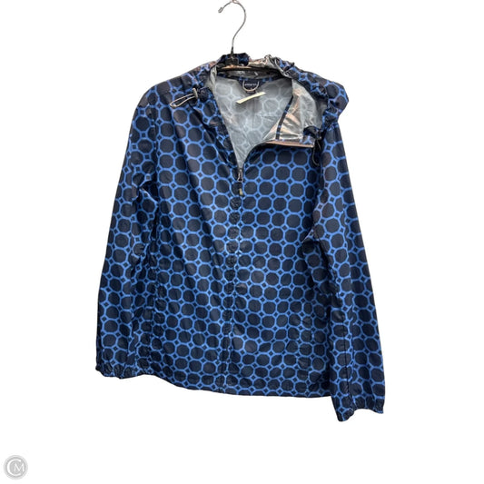 Coat Raincoat By Lands End In Blue, Size: 18
