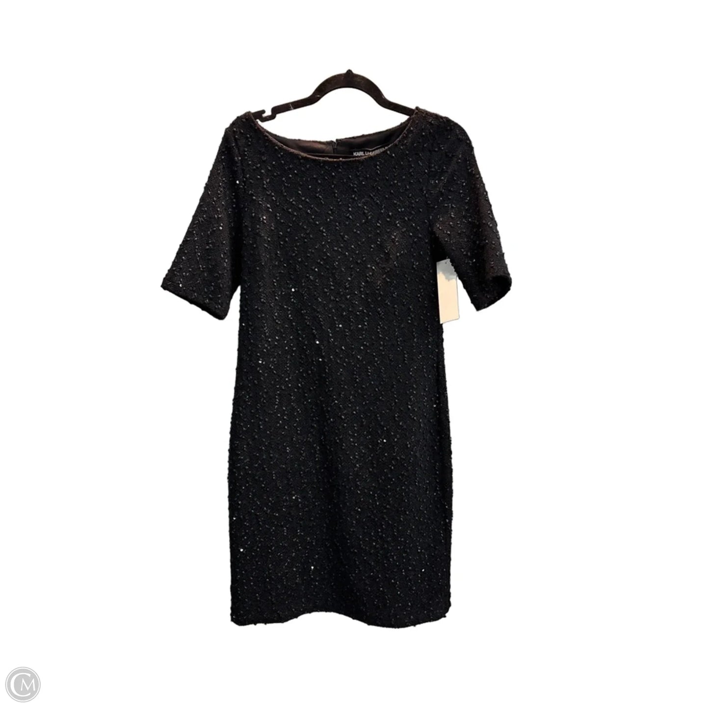 Dress Designer By Karl Lagerfeld In Black, Size: 8