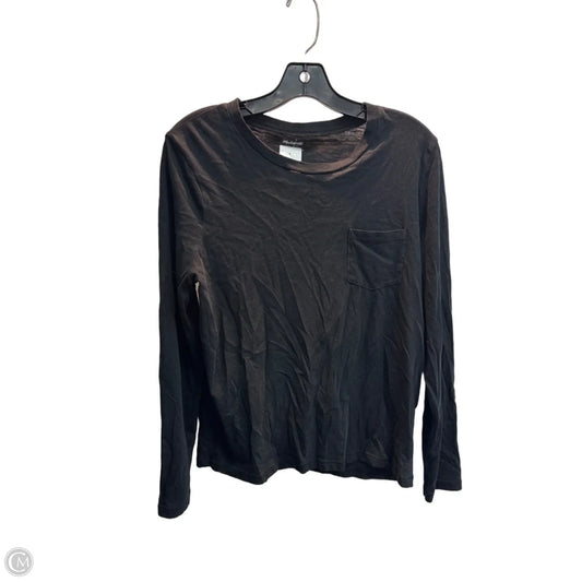 Top Long Sleeve By Madewell In Black, Size: L