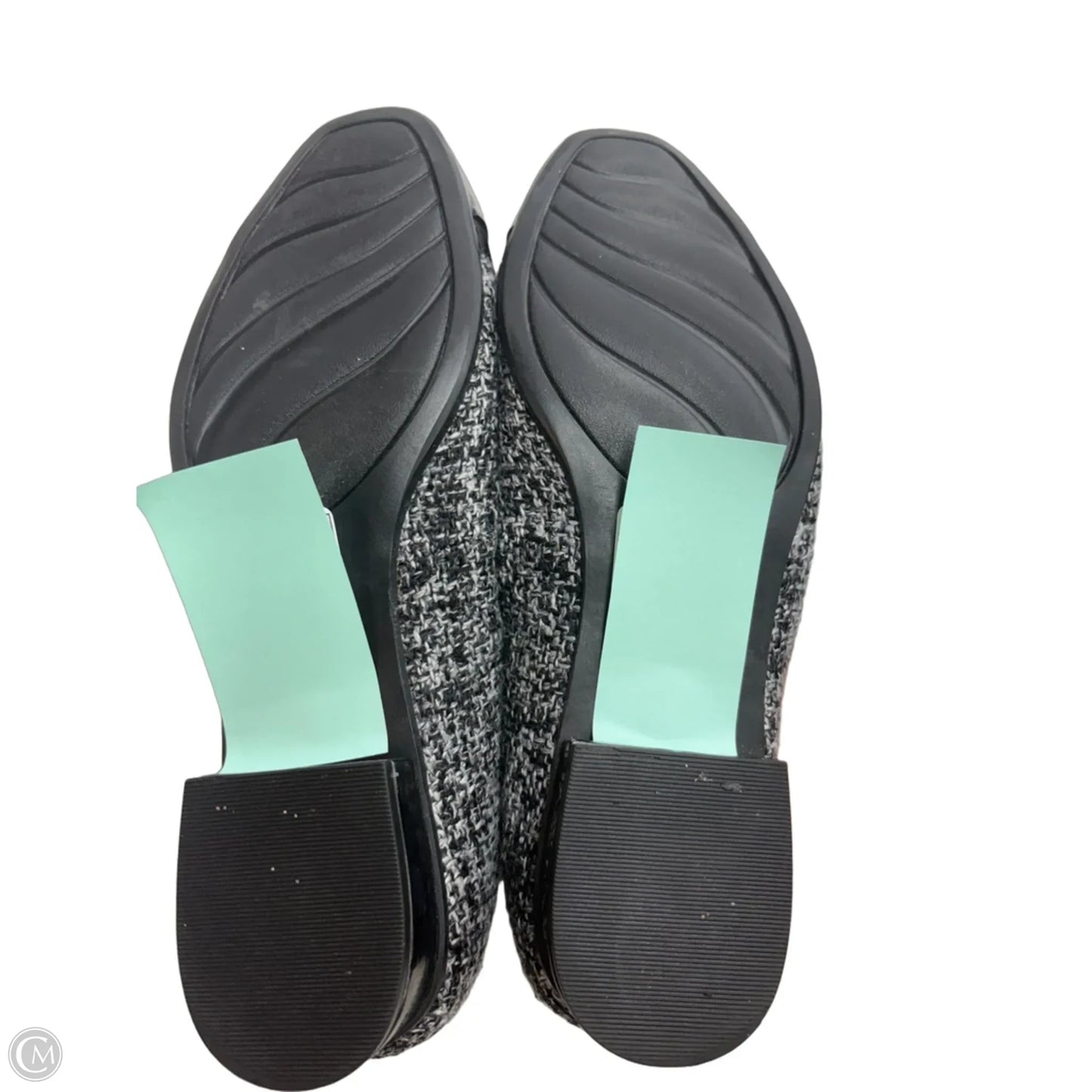 Shoes Flats By Clarks In Black & Grey, Size: 8