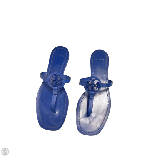 Sandals Designer By Tory Burch In Blue, Size: 9