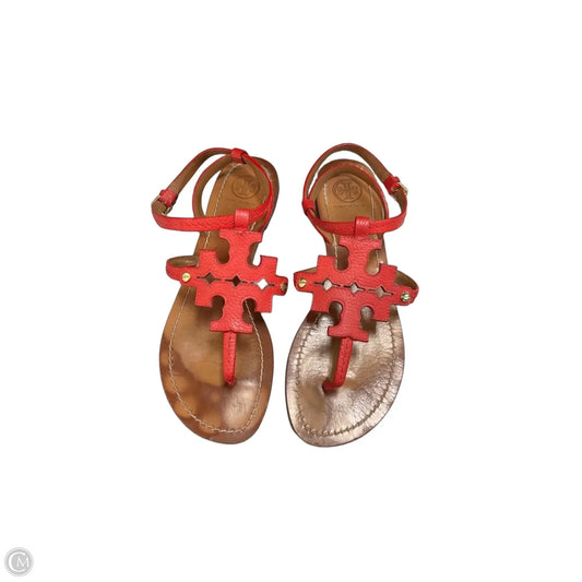 Sandals Designer By Tory Burch In Red, Size: 9
