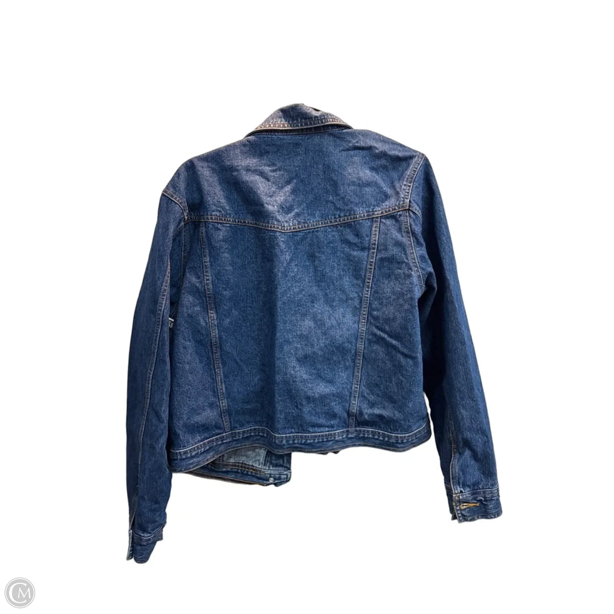 Jacket Denim By Bill Blass In Blue, Size: L