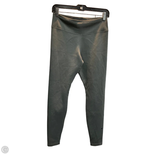 Athletic Leggings By Nike In Grey, Size: M
