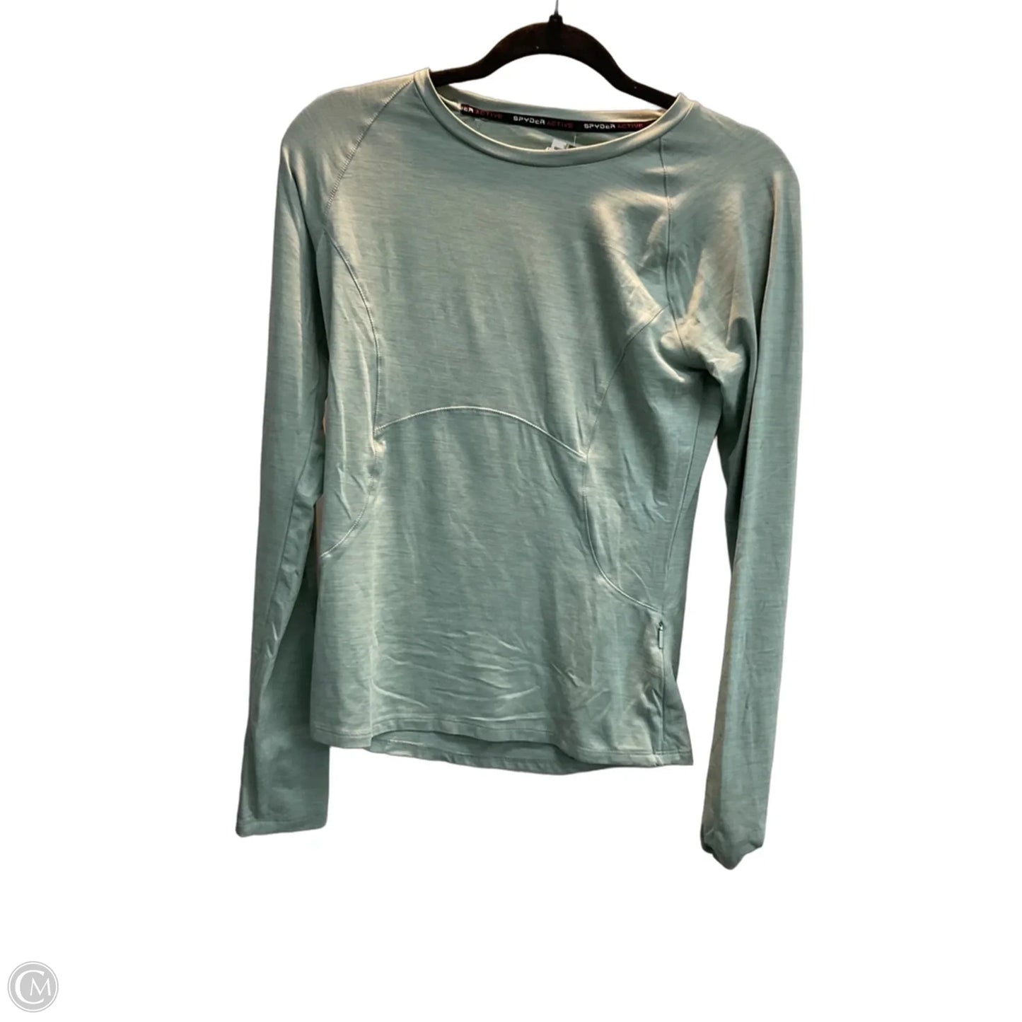 Athletic Top Long Sleeve Crewneck By Spyder In Green, Size: S