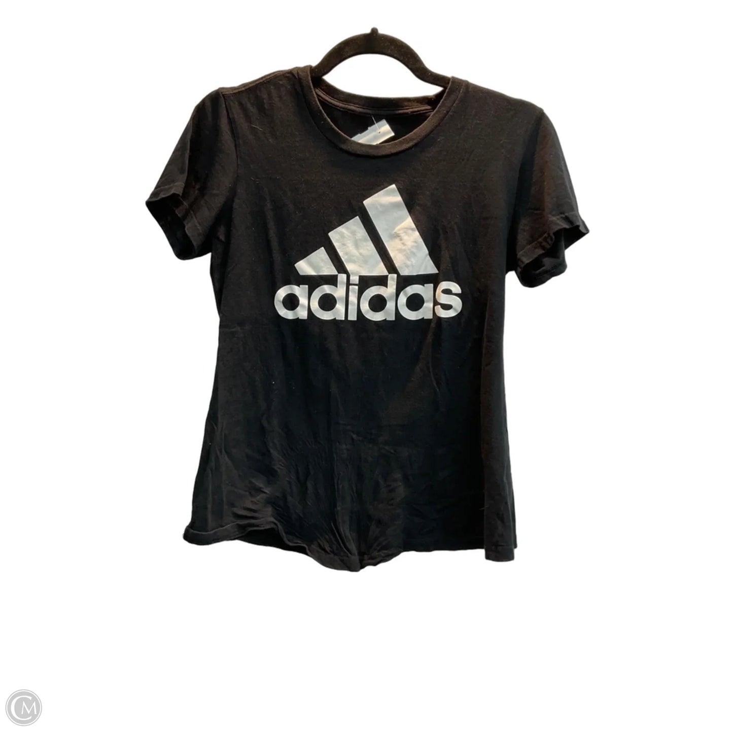Top Short Sleeve Basic By Adidas In Black, Size: S