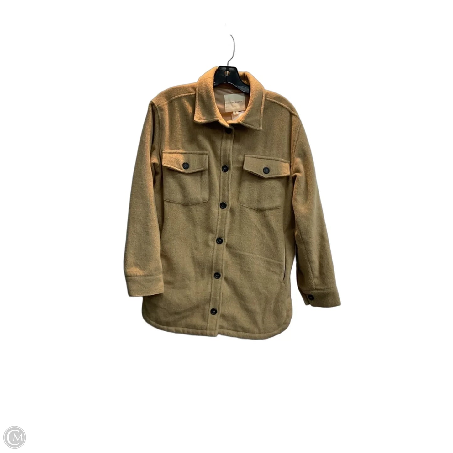 Jacket Shirt By Thread And Supply In Tan, Size: S