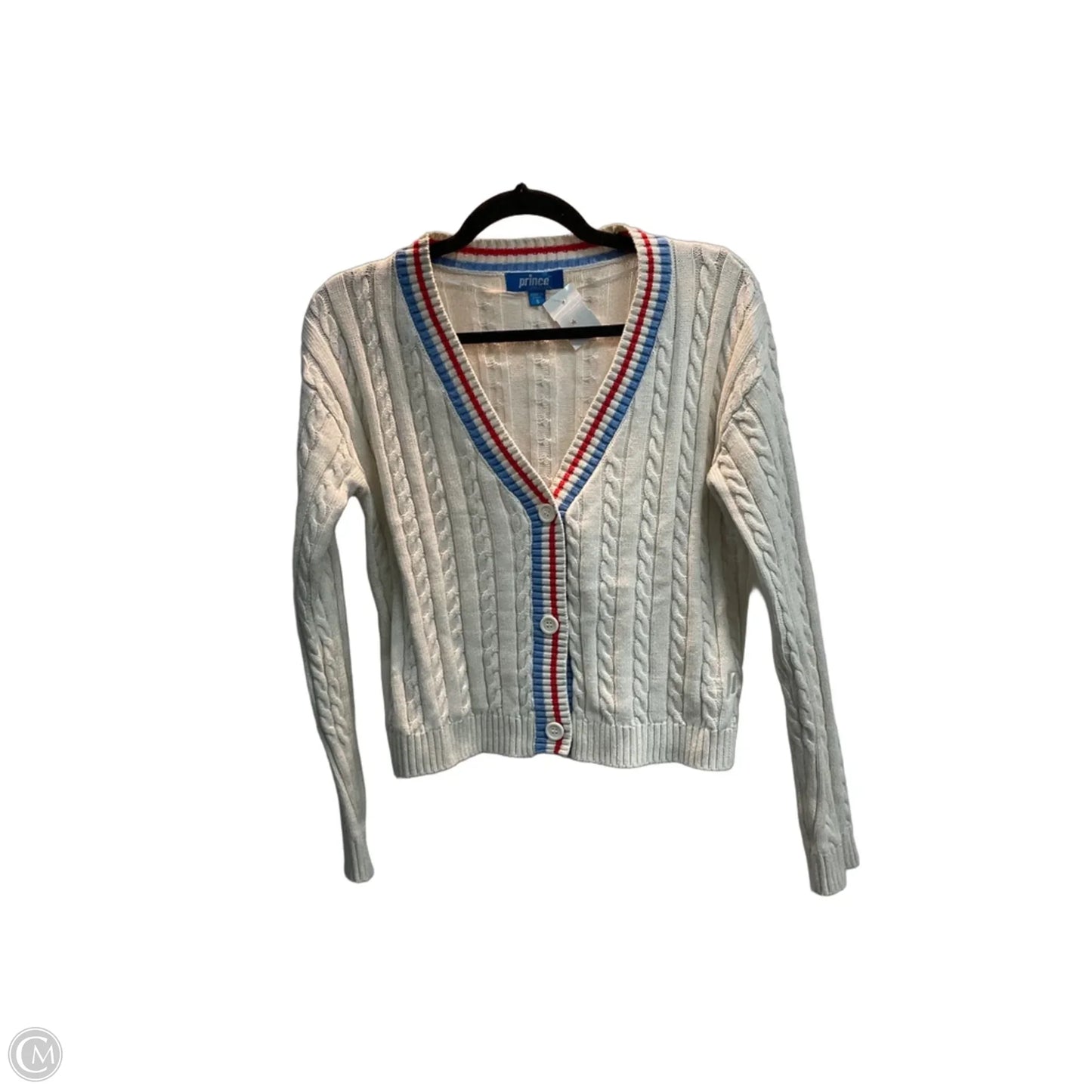 Cardigan By Prince In White, Size: S