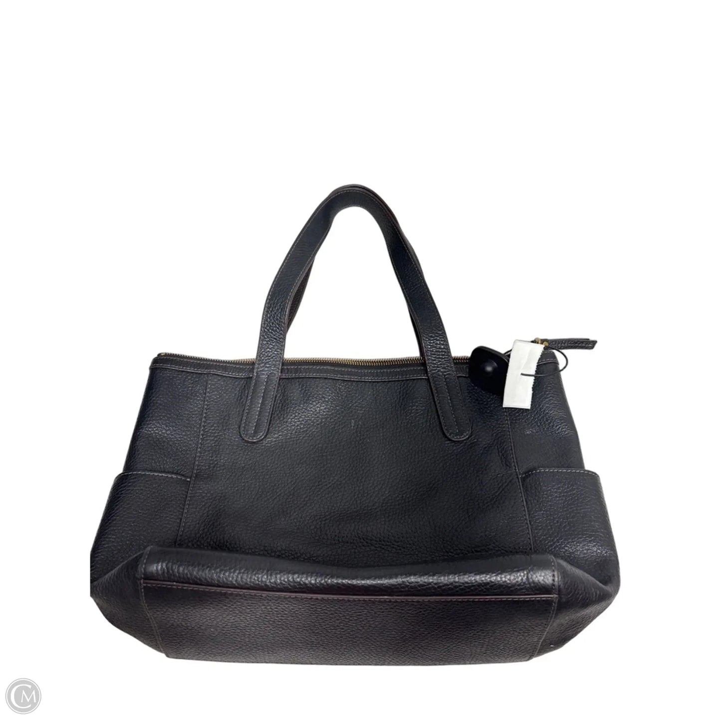 Handbag Leather By Fossil, Size: Medium