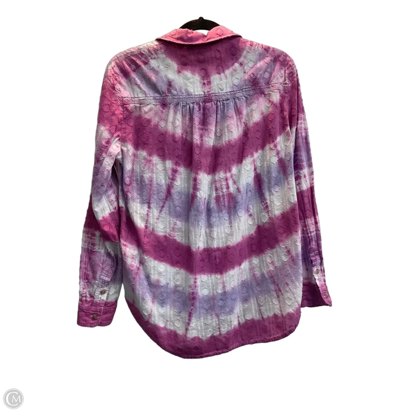 Blouse Long Sleeve By Pilcro In Tie Dye Print, Size: S