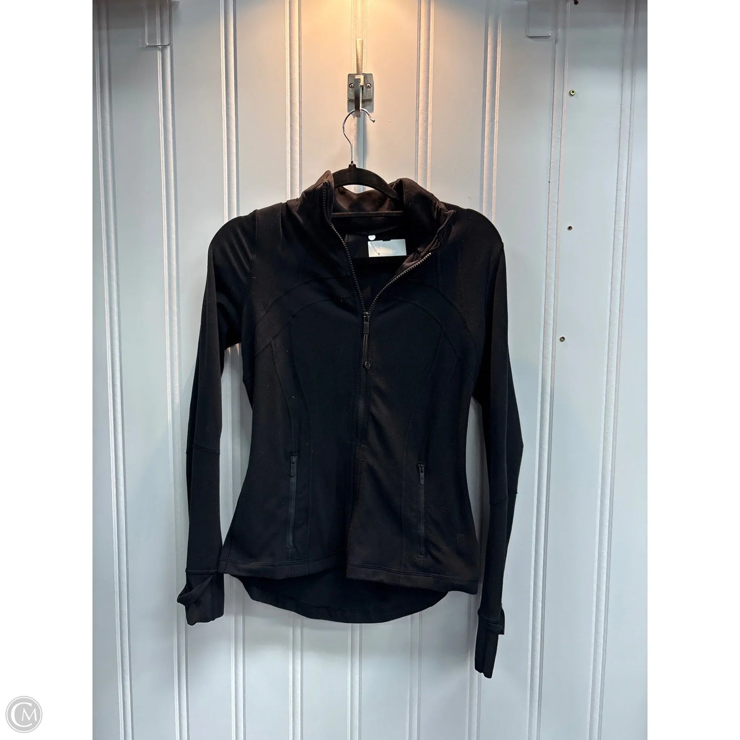 Athletic Jacket By Lululemon In Black, Size: L