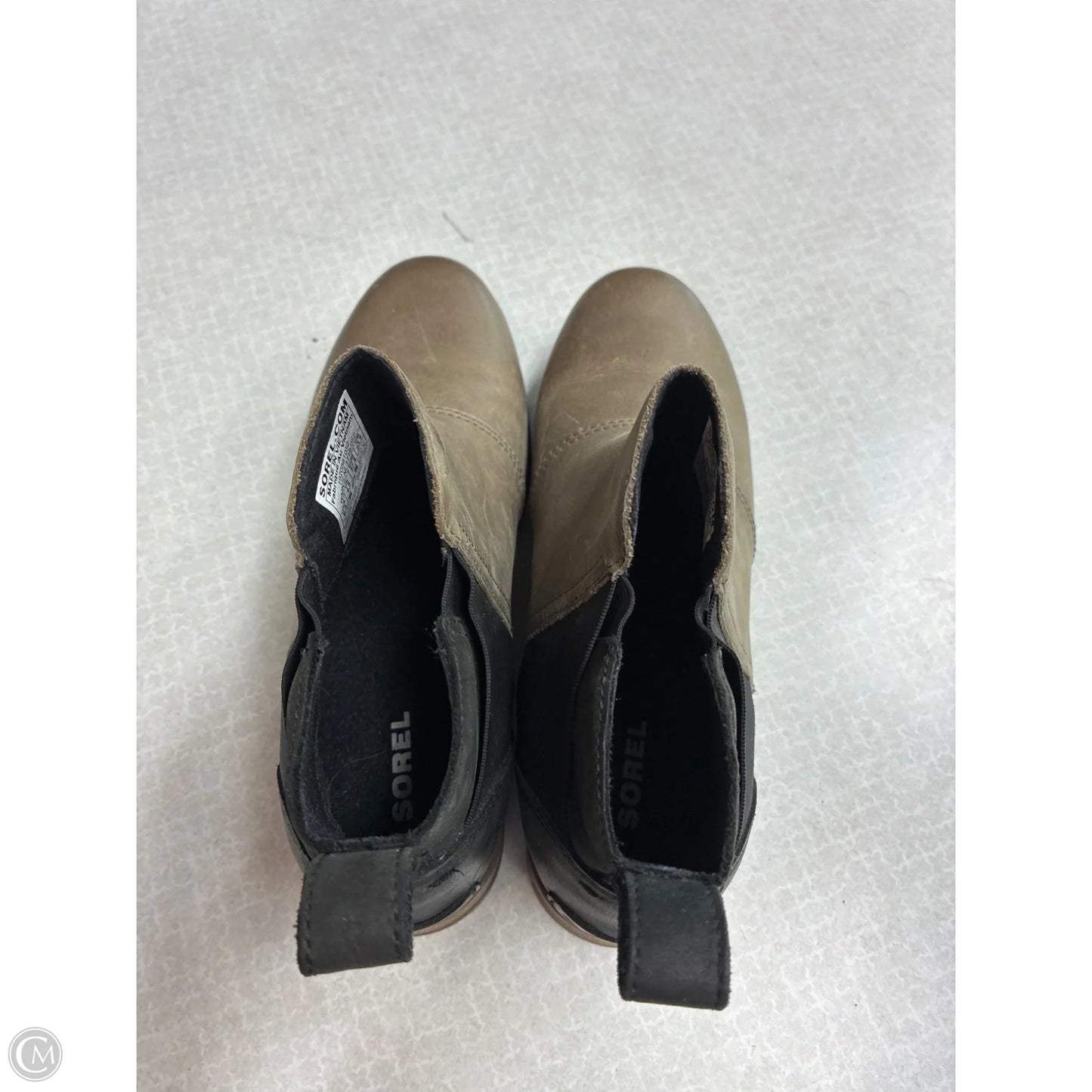 Boots Ankle Flats By Sorel In Taupe, Size: 6.5