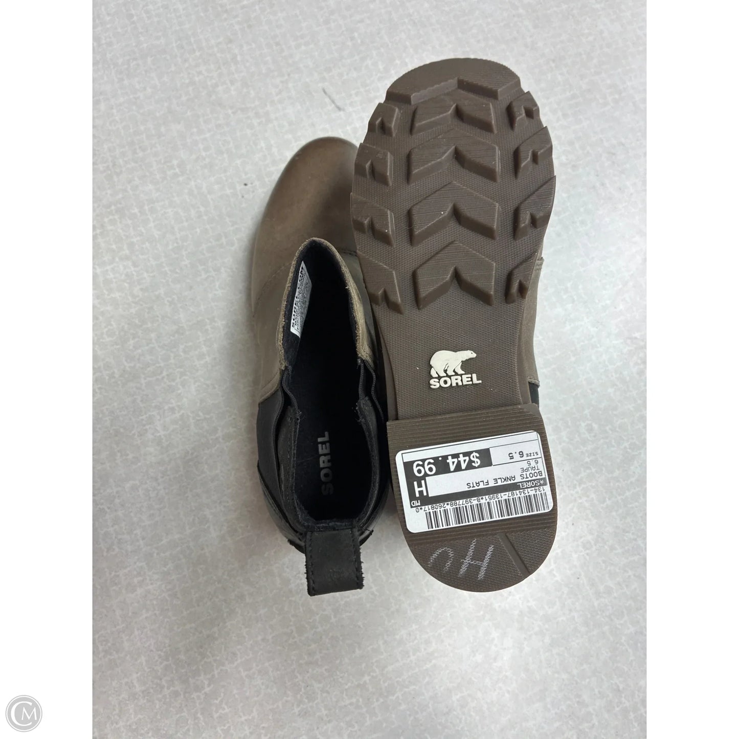 Boots Ankle Flats By Sorel In Taupe, Size: 6.5