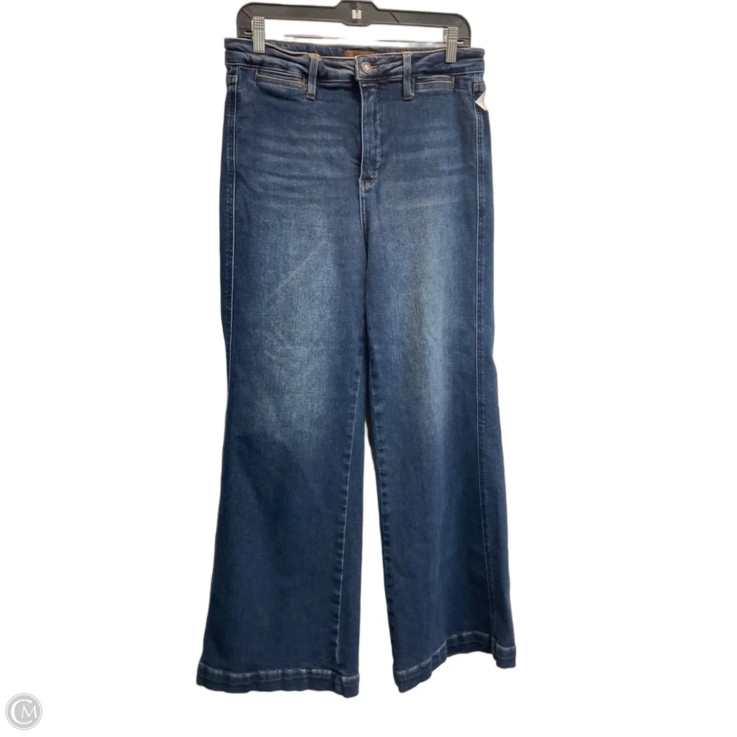 Jeans Wide Leg By Judy Blue In Blue, Size: 12