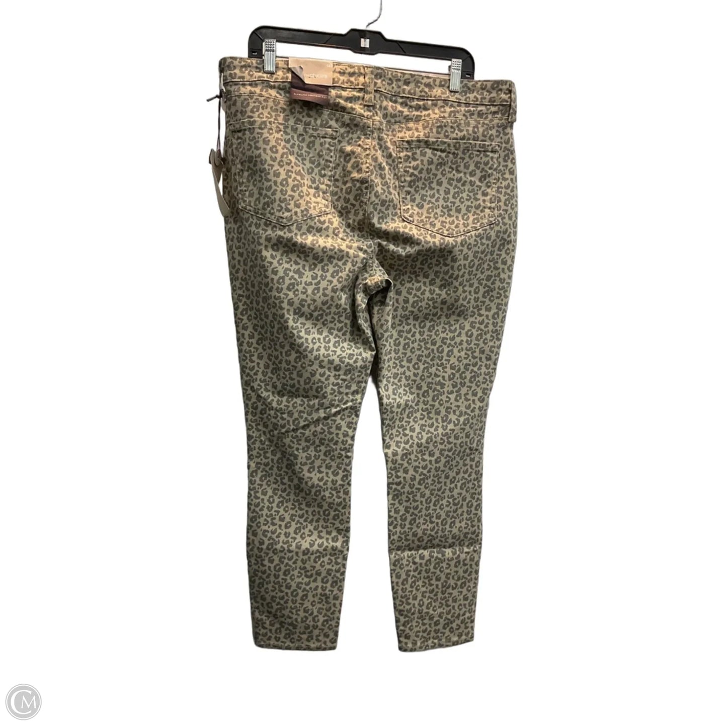 Jeans Skinny By Chicos In Animal Print, Size: 14