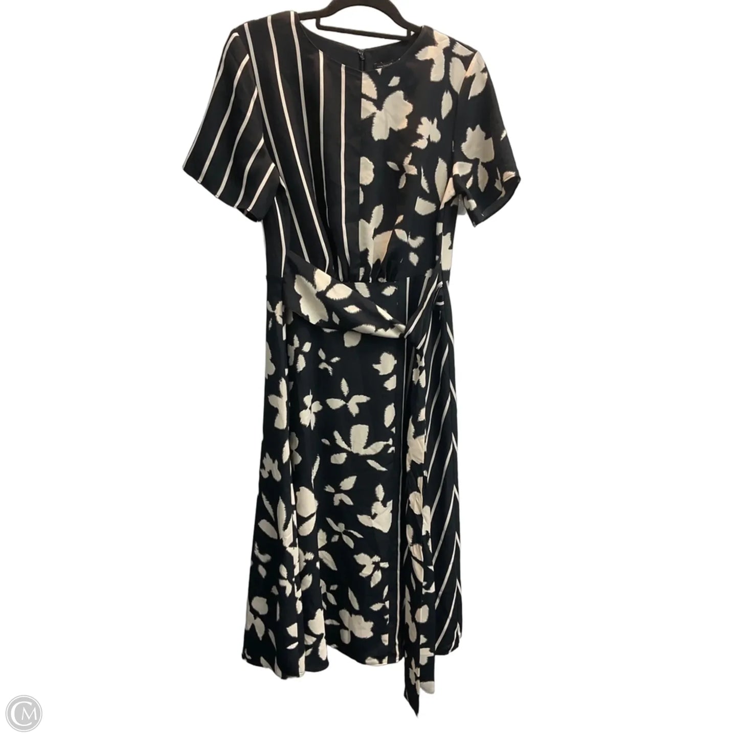 Dress Work By Ann Taylor In Black & Cream, Size: 8