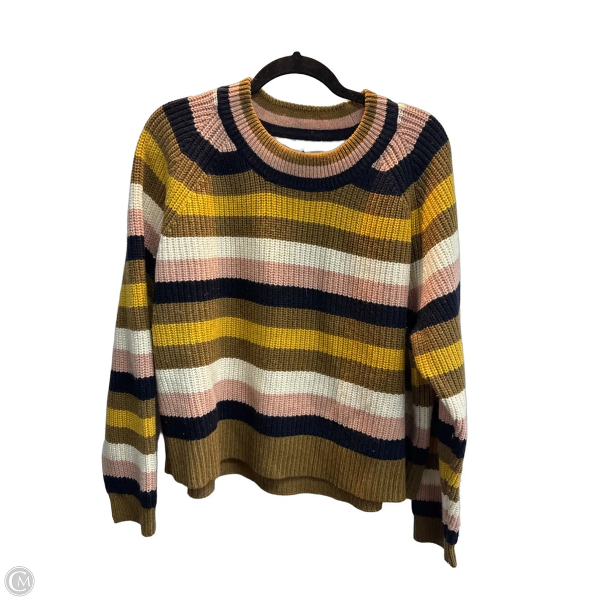 Sweater By Madewell In Striped Pattern, Size: L