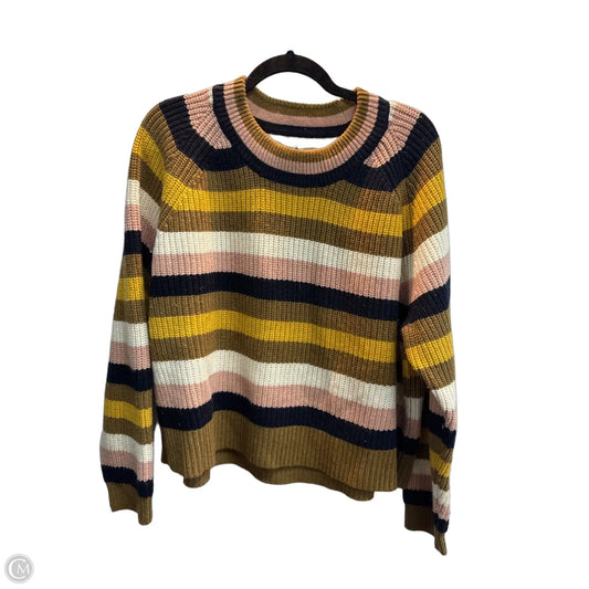Sweater By Madewell In Striped Pattern, Size: L