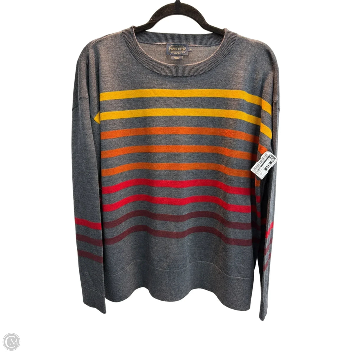 Sweater By Pendleton In Striped Pattern, Size: M