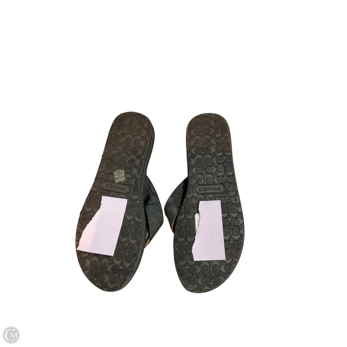 Sandals Designer By Coach In Black, Size: 7.5
