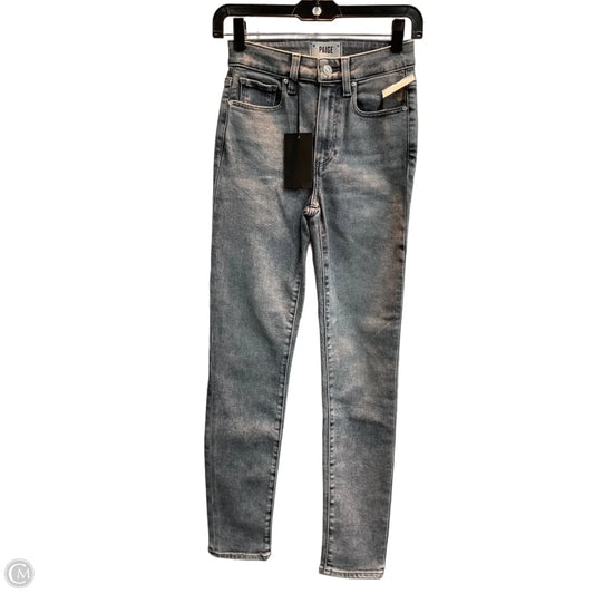 Jeans Skinny By Paige In Grey, Size: 0