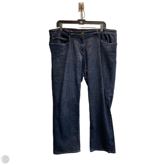 Jeans Straight By Eileen Fisher In Blue, Size: Xl