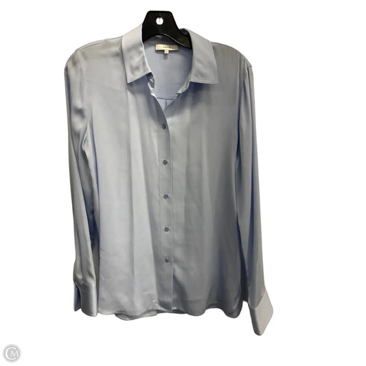 Blouse Long Sleeve By Vince In Blue, Size: M