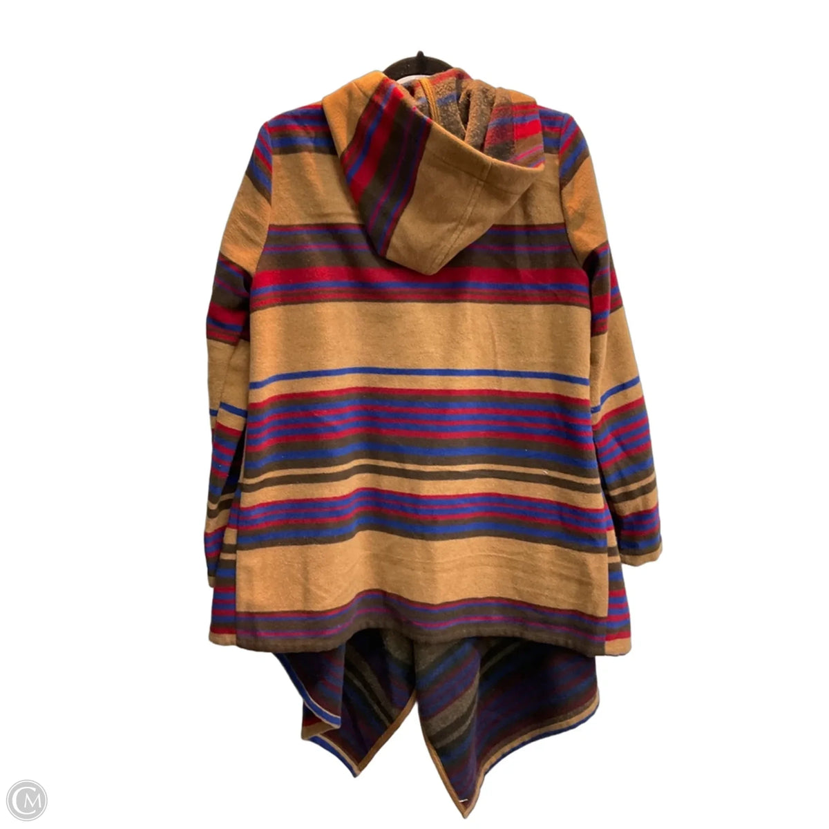 Coat Wool By Maison Jules In Striped Pattern, Size: L
