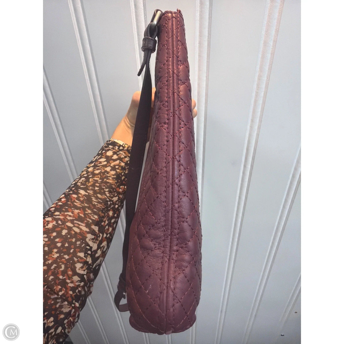 Handbag Leather By Vera Bradley, Size: Medium