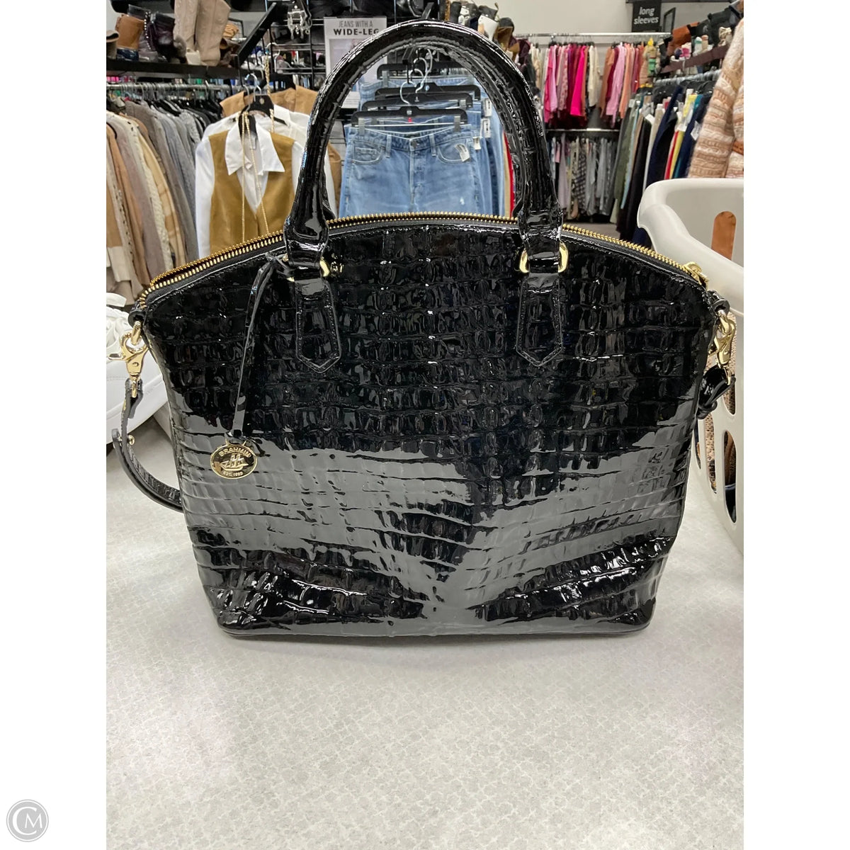 Handbag Designer By Brahmin, Size: Large