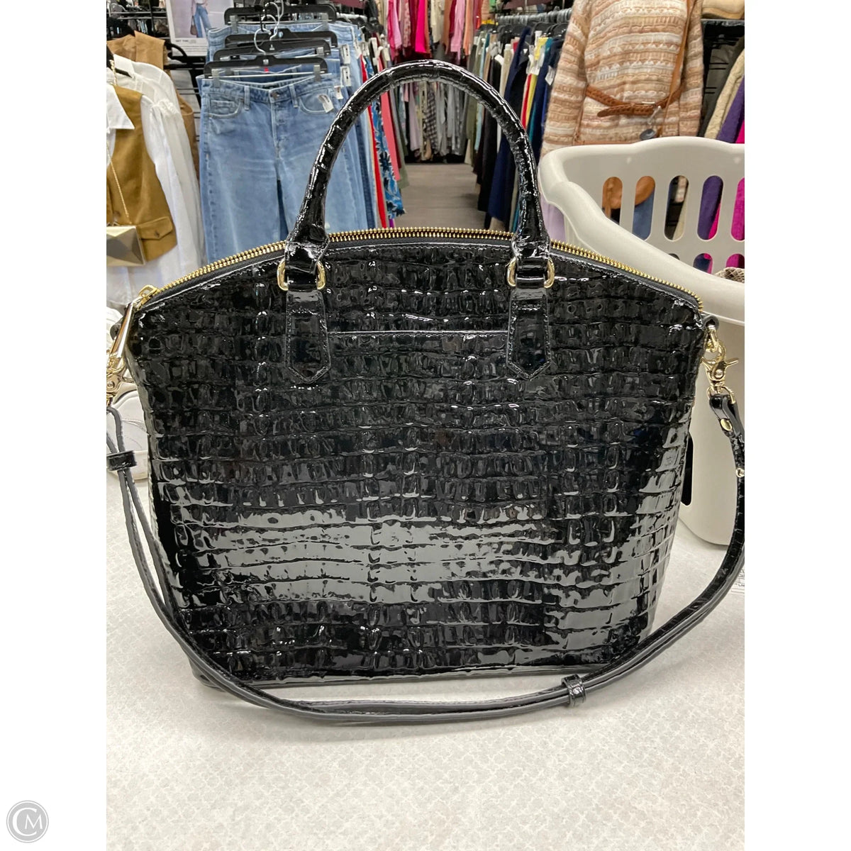 Handbag Designer By Brahmin, Size: Large