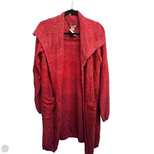 Cardigan By Lucky Brand In Red, Size: Xl