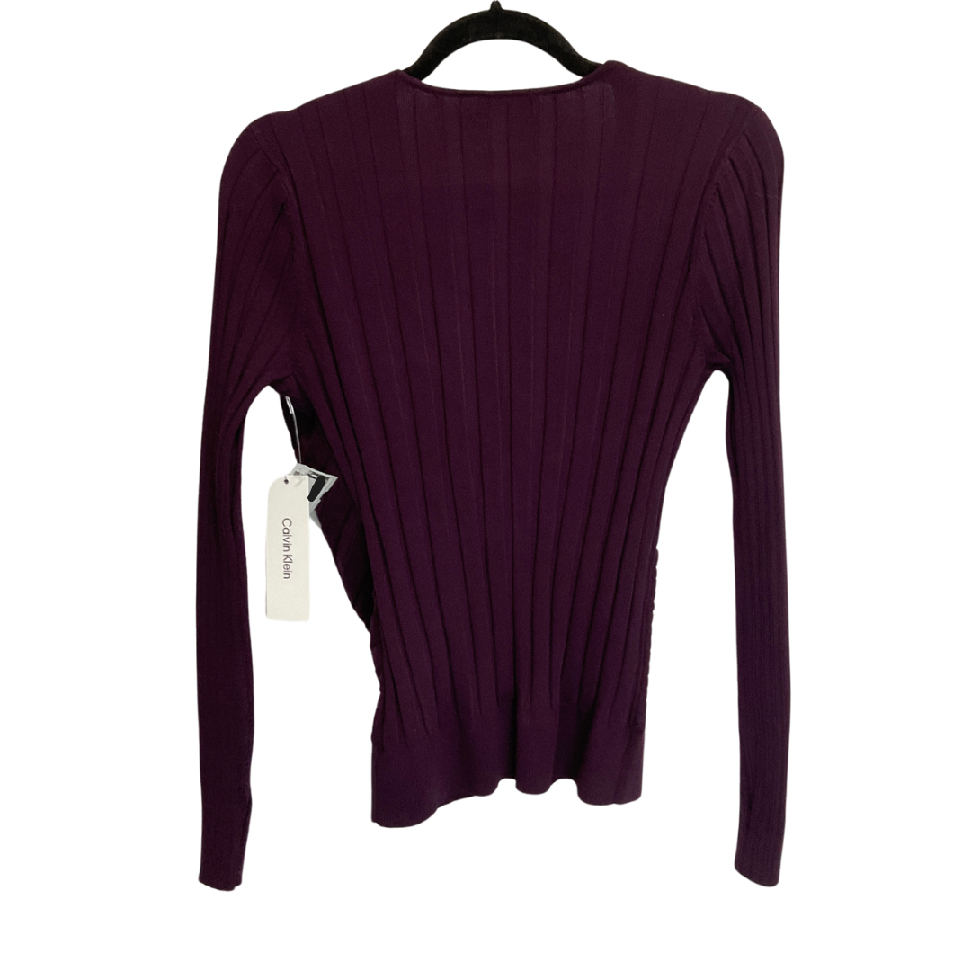 Sweater By Calvin Klein In Purple, Size: S