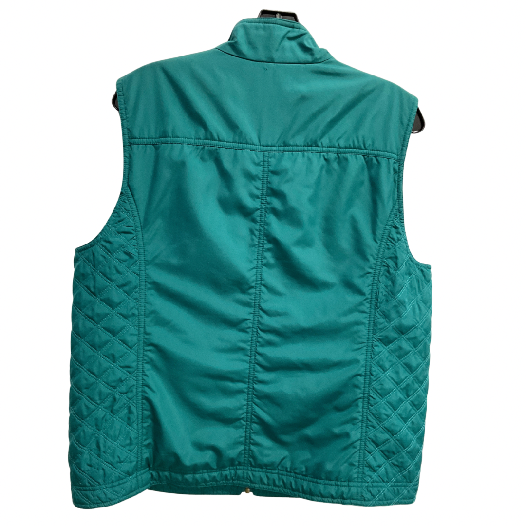 Vest Puffer & Quilted By Alfred Dunner In Green, Size: M