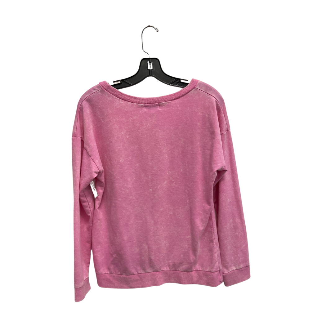 Athletic Sweatshirt Crewneck By Socialite In Pink, Size: M