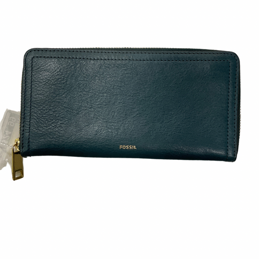 Wallet Leather By Fossil, Size: Large