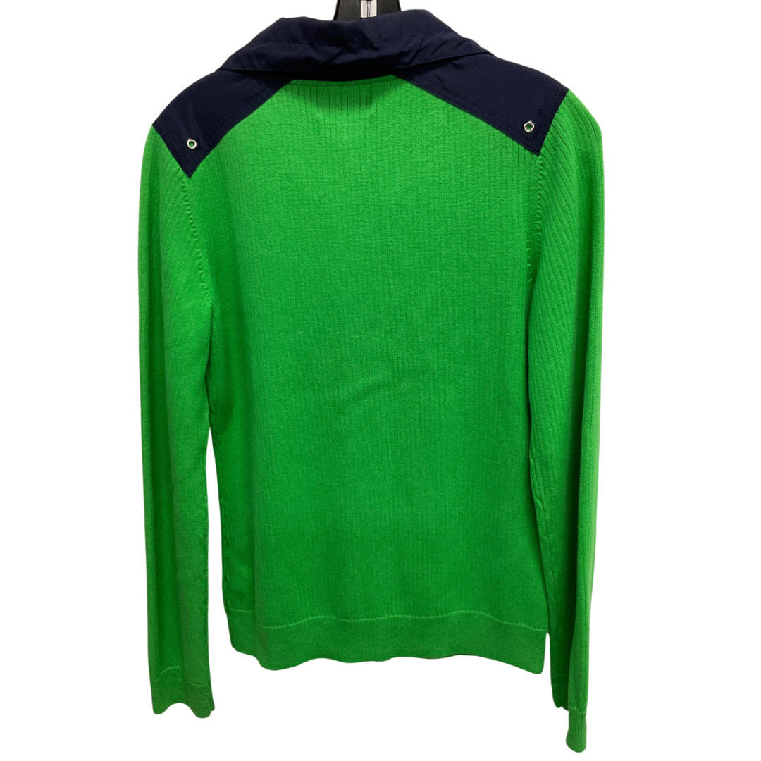 Sweater Cardigan By Lauren By Ralph Lauren In Green, Size: L