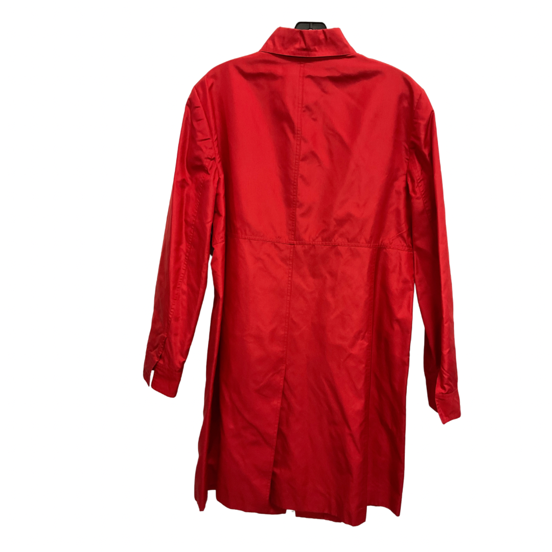 Coat Trench Coat By Ellen Tracy In Red, Size: 14