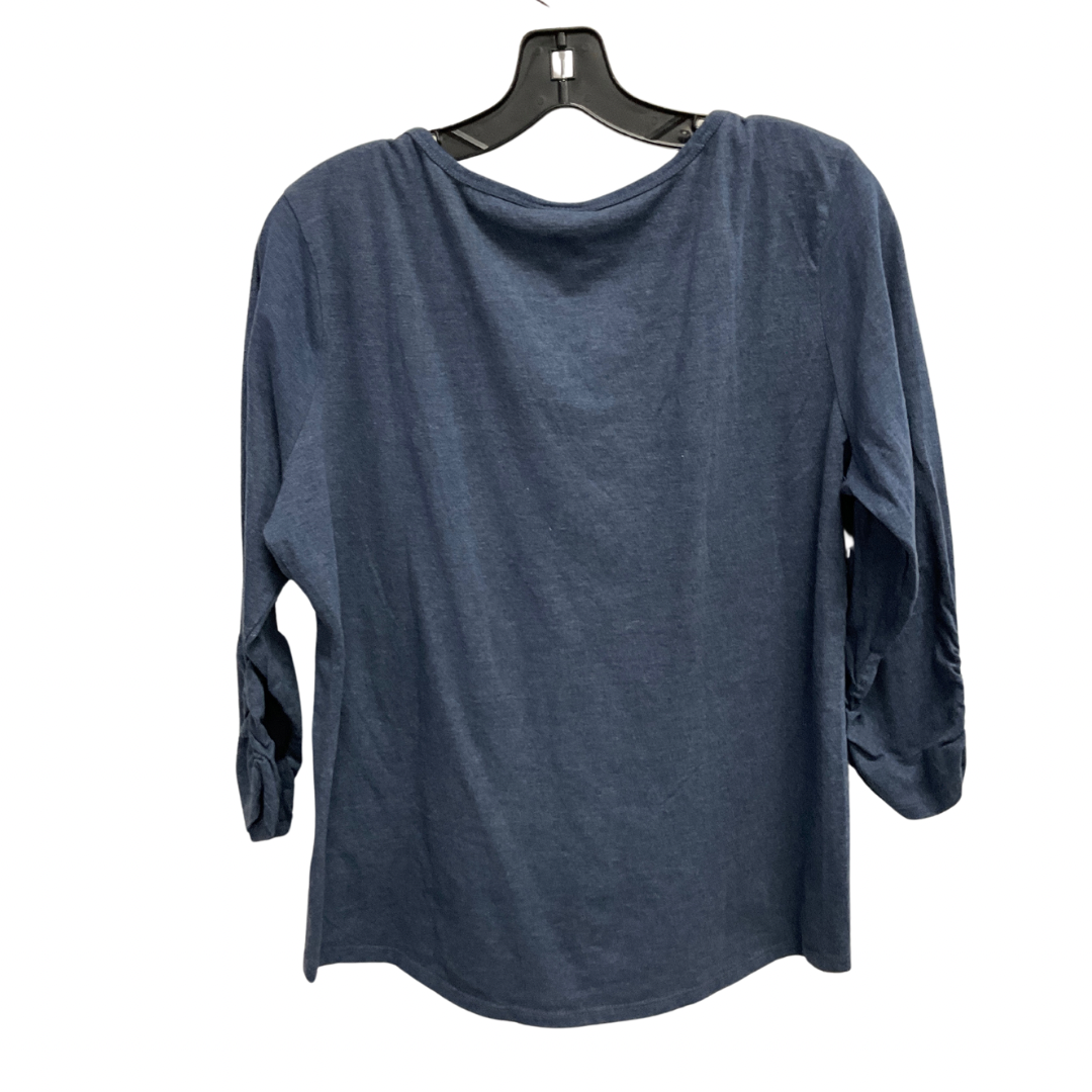 Top Long Sleeve Basic By Style And Co Collection Women In Blue, Size: L