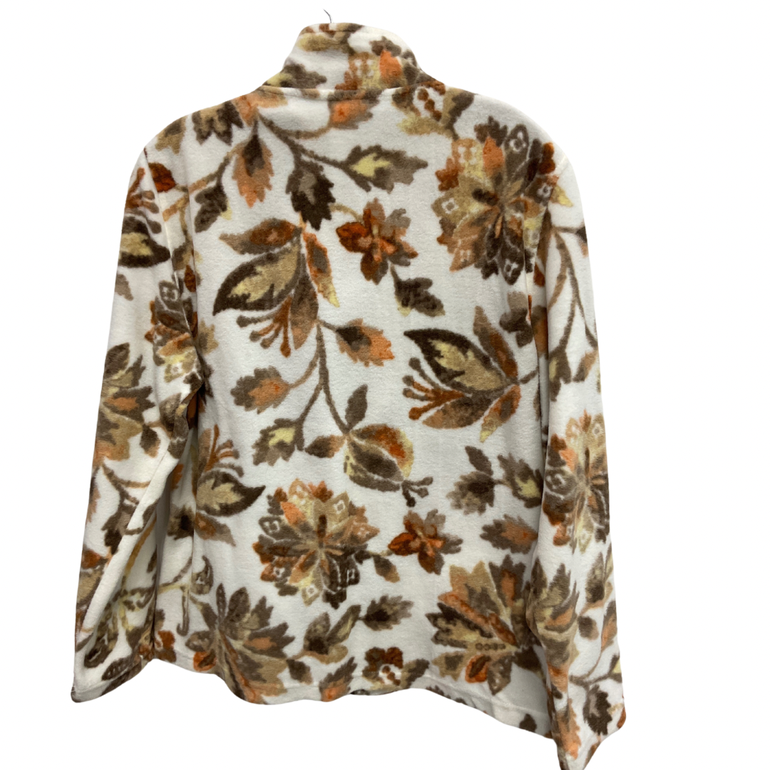 Jacket Fleece By Alfred Dunner In Paisley Print, Size: S