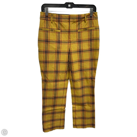 Pants Cropped By Maeve In Plaid Pattern, Size: 6