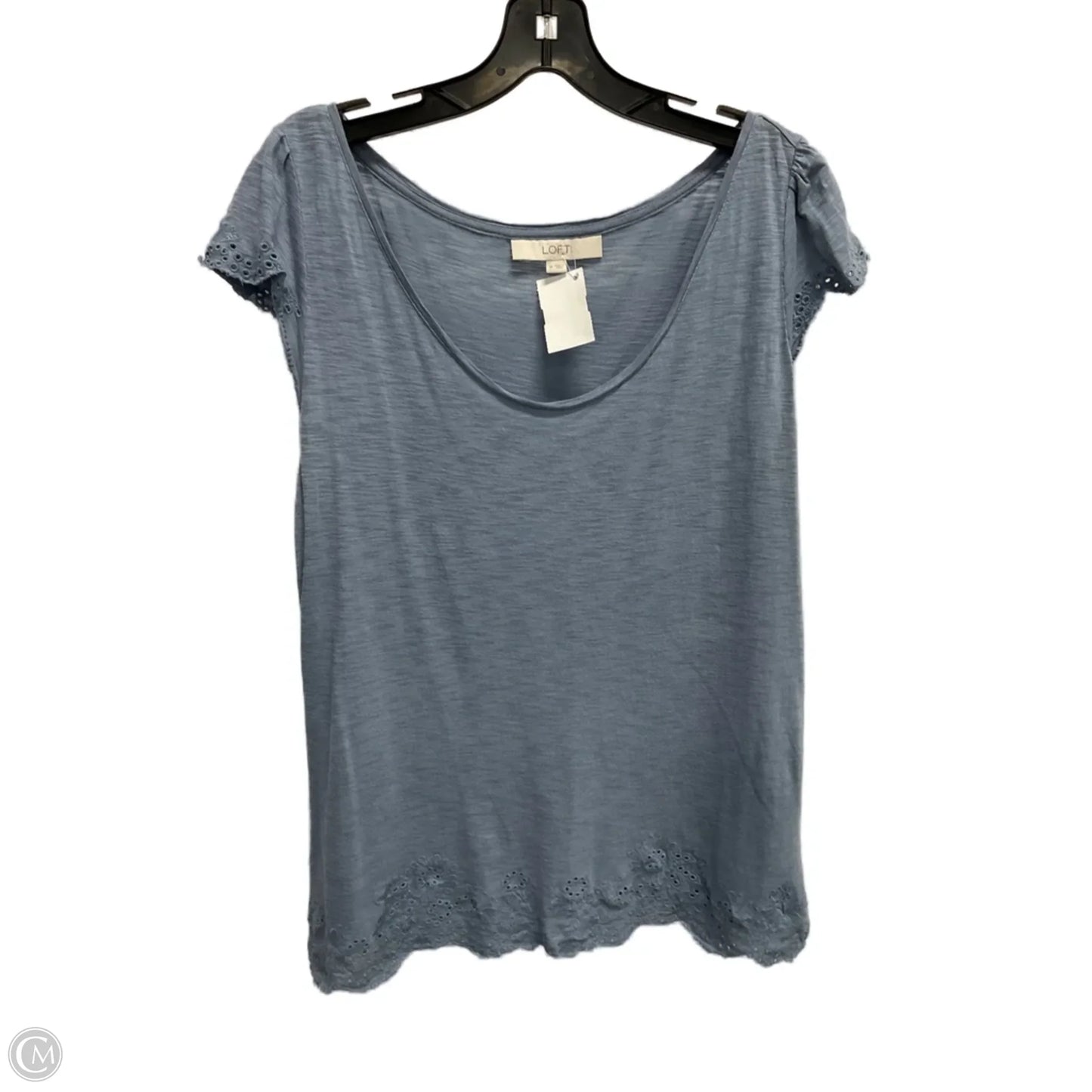 Top Sleeveless By Loft In Blue, Size: M