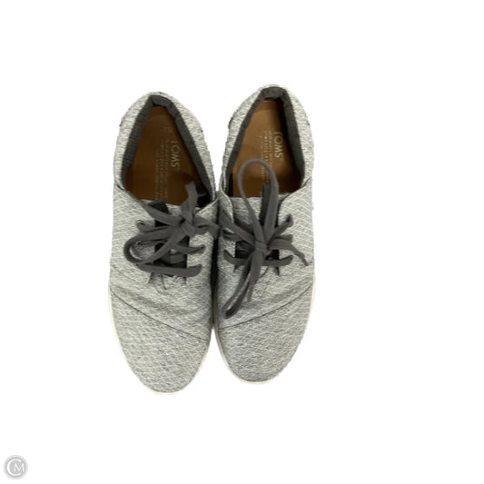 Shoes Athletic By Toms In Grey, Size: 9