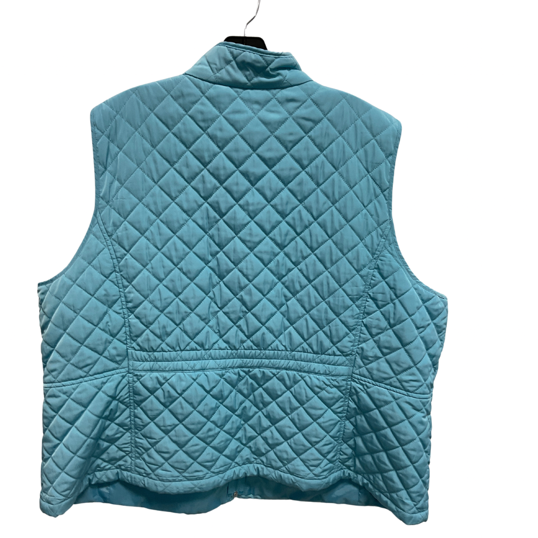 Vest Puffer & Quilted By Talbots In Aqua, Size: 3x