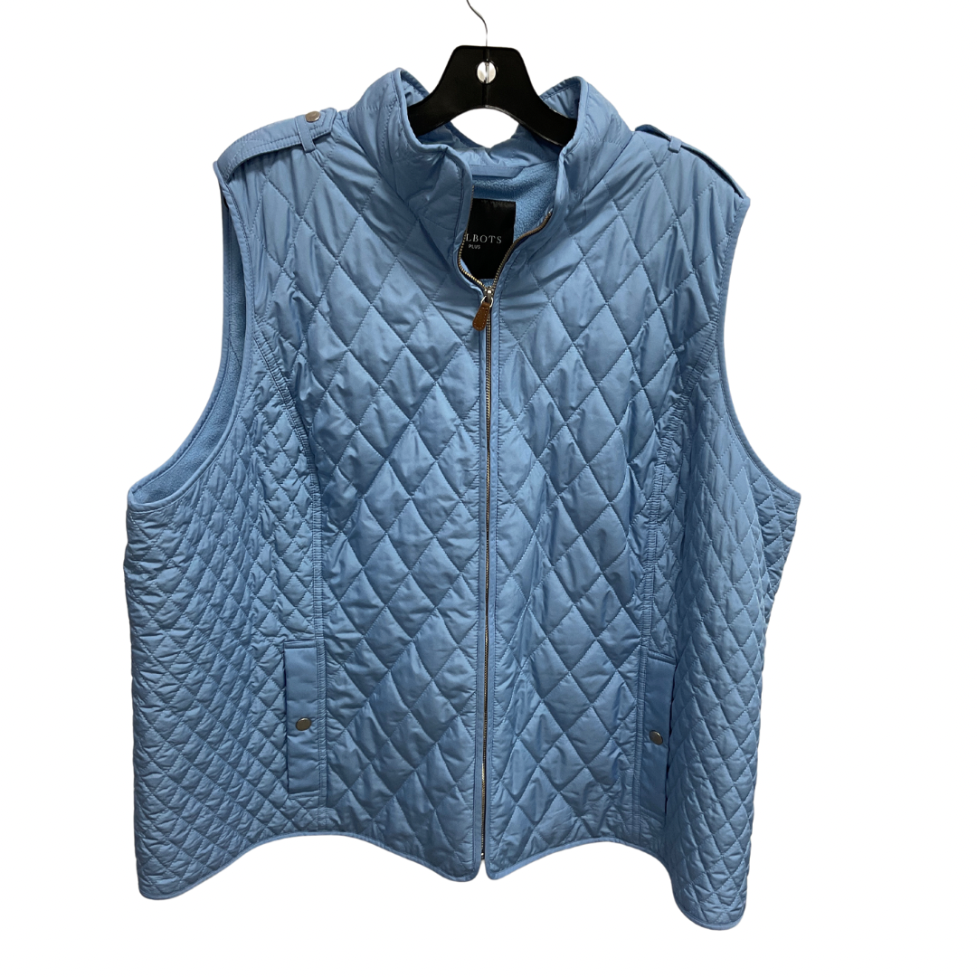 Vest Puffer & Quilted By Talbots In Blue, Size: 3x