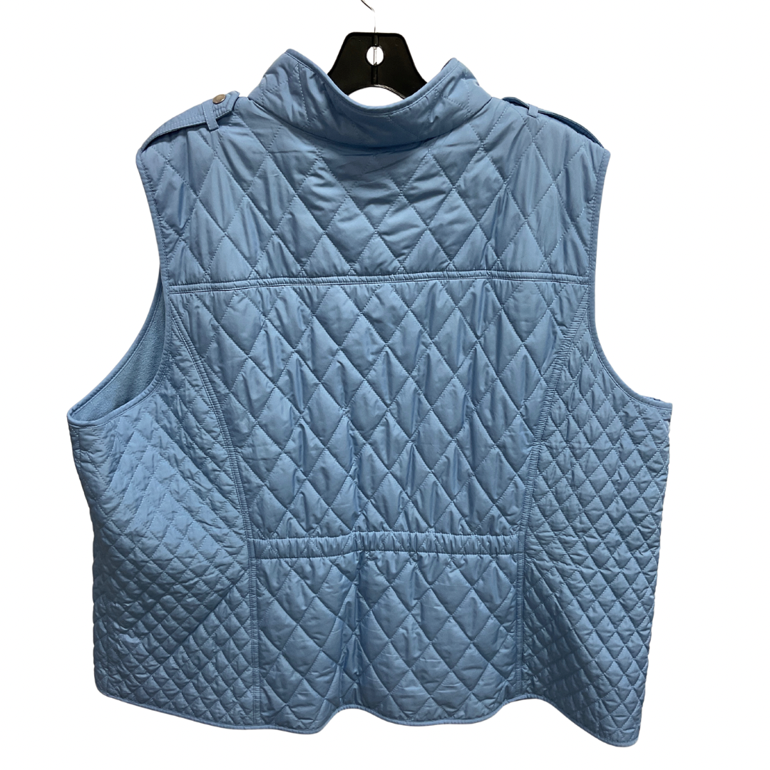 Vest Puffer & Quilted By Talbots In Blue, Size: 3x