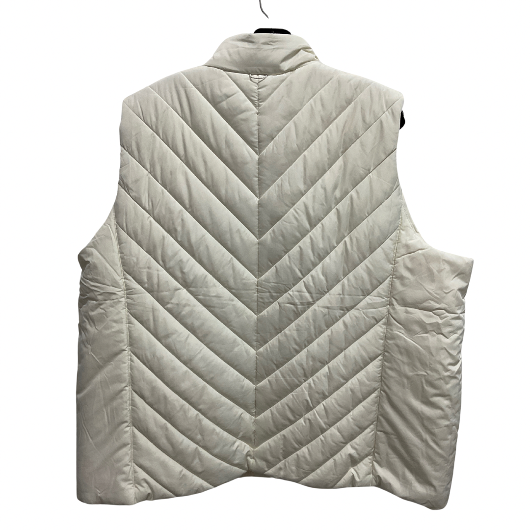 Vest Puffer & Quilted By Lands End In Cream, Size: 3x