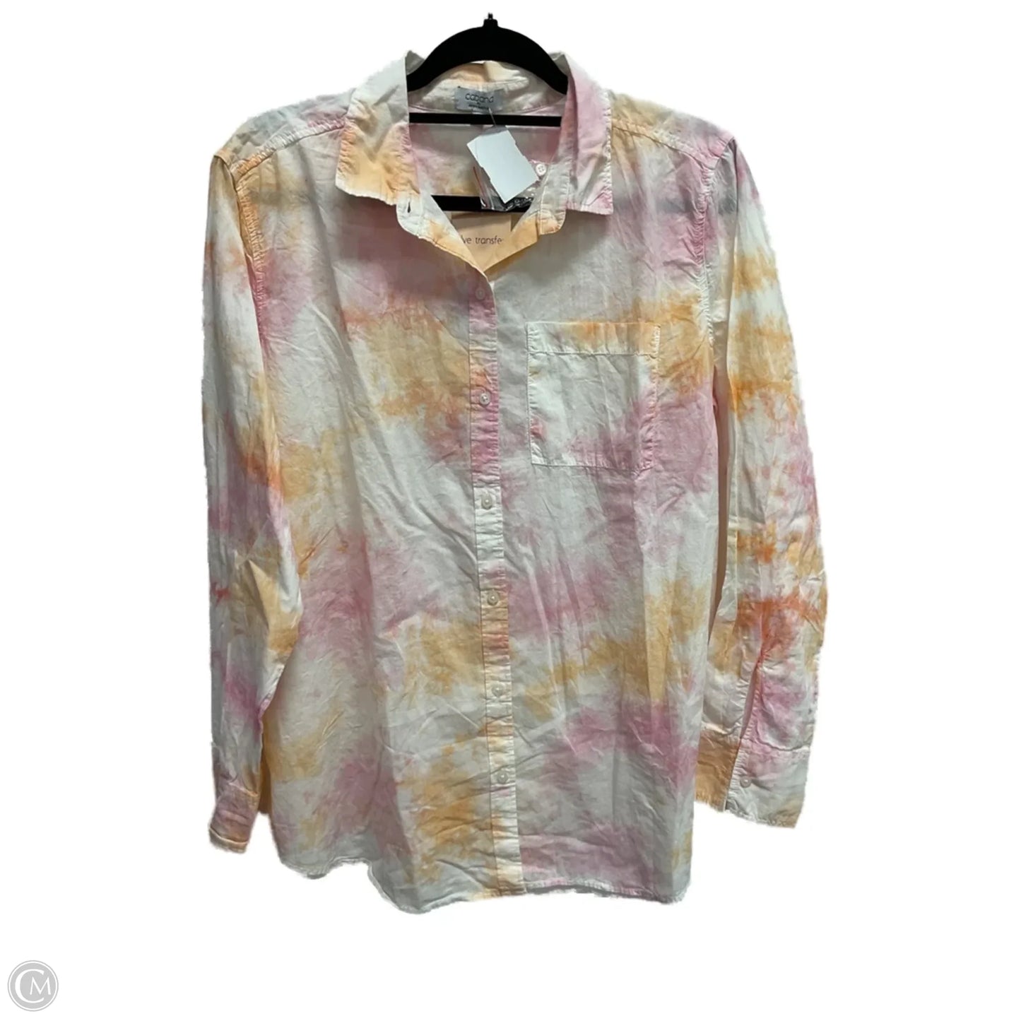 Top Long Sleeve By Crown And Ivy In Tie Dye Print, Size: M
